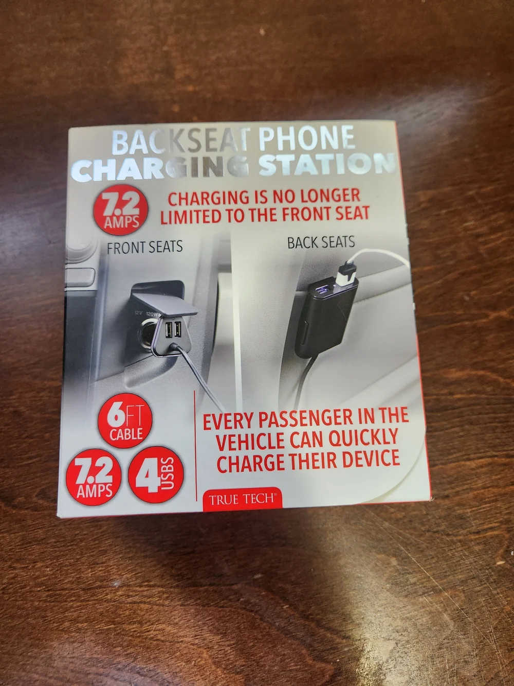 Backseat Phone Charging Station